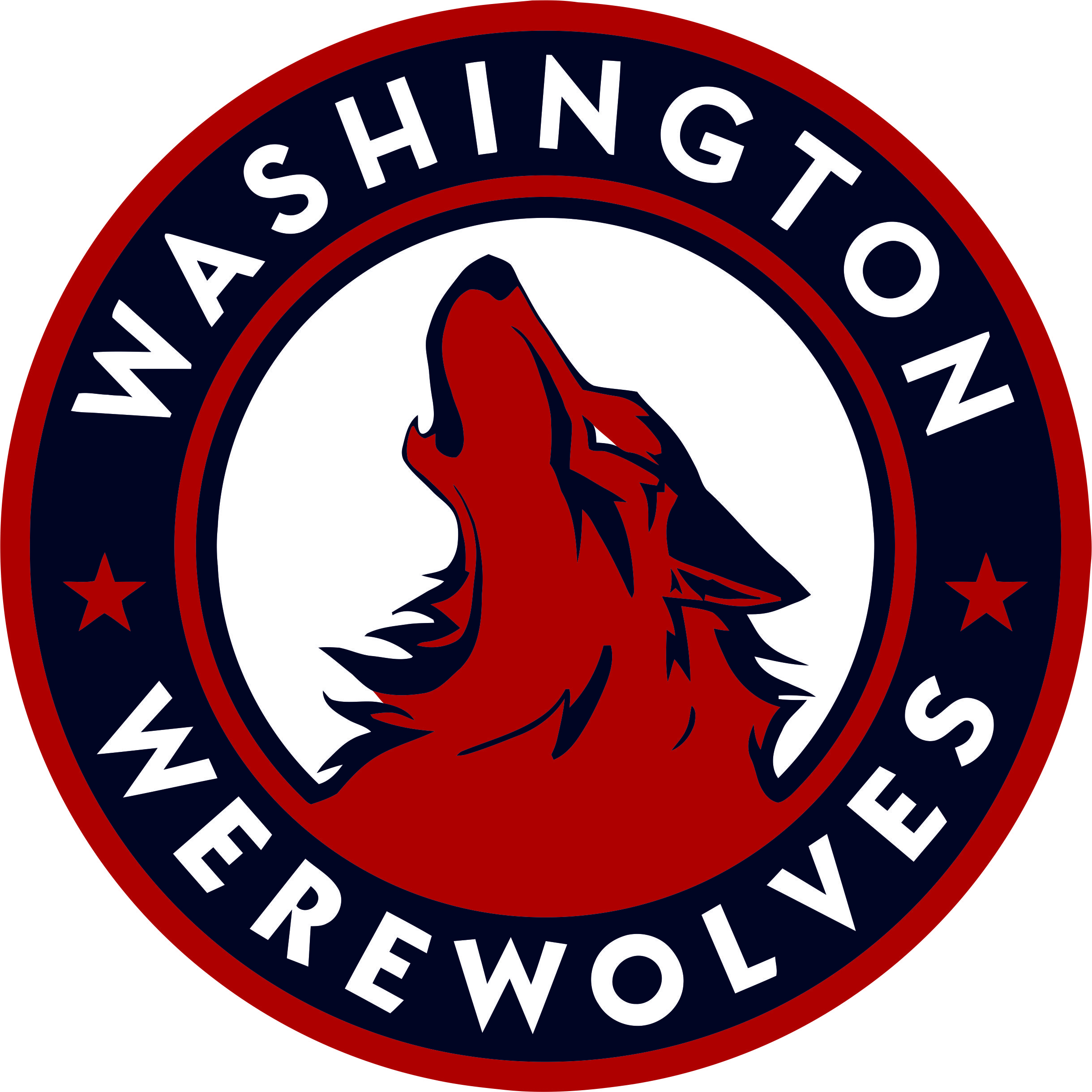 Washington Nationals Werewolves Logo DIY iron on transfer (heat transfer)